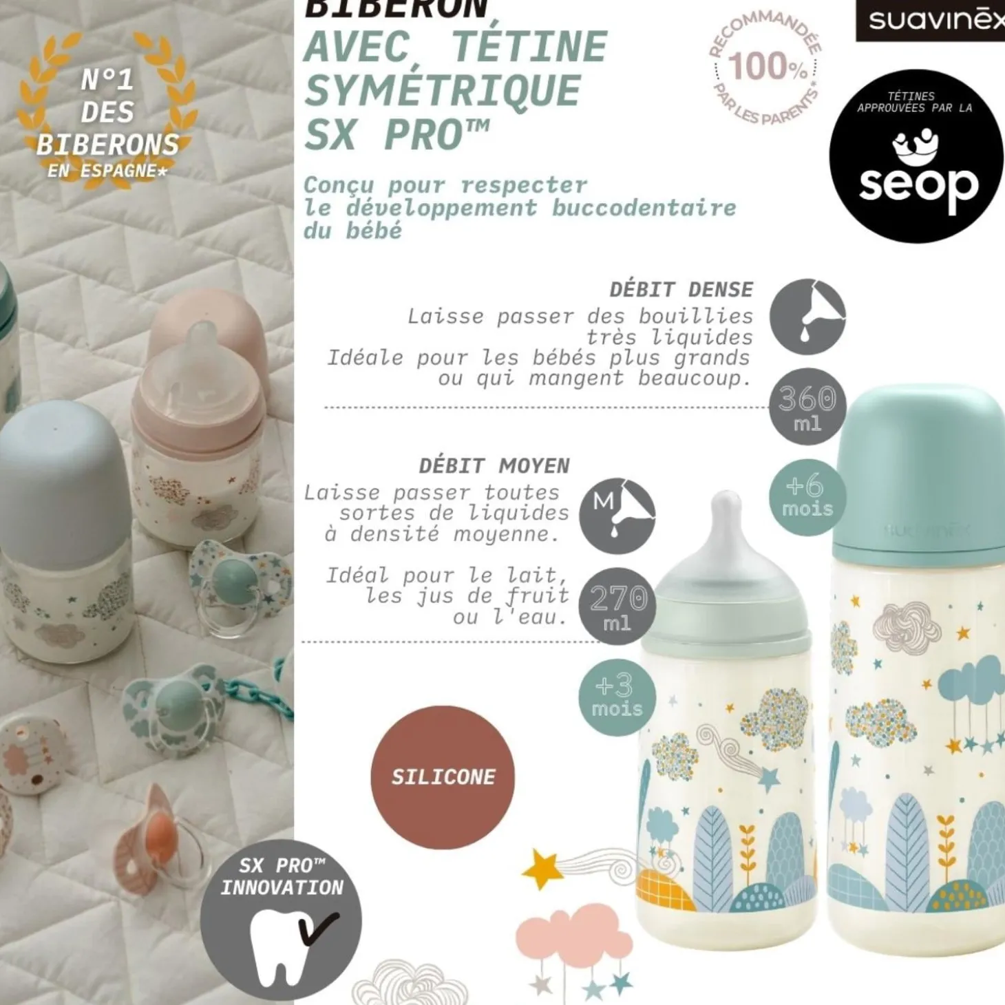 Suavinex Biberon Dreams Rose 150 ml
