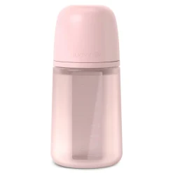 Suavinex                    Biberon silicone Colour Essence    Rose            Débit moyen/240 ml