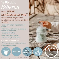 Suavinex                    Biberon Tetine Sxpro S Wonderland Liberty    Bleu             150 ml