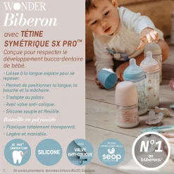 Suavinex Biberon Tetine Sxpro L Wonderland Liberty Marron 360 ml