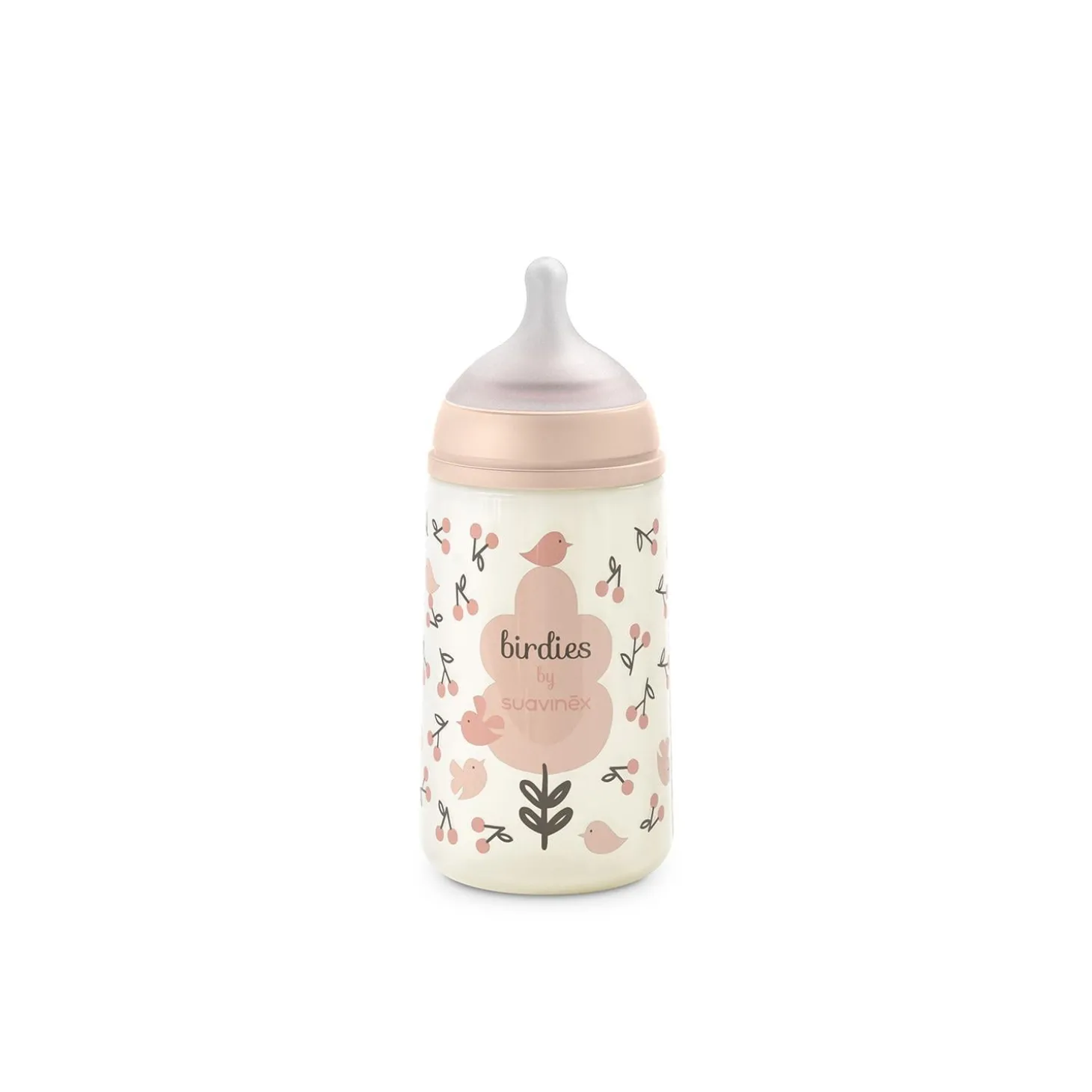 Suavinex Biberon Tétine Sxpro M Birdies Rose 270 ml