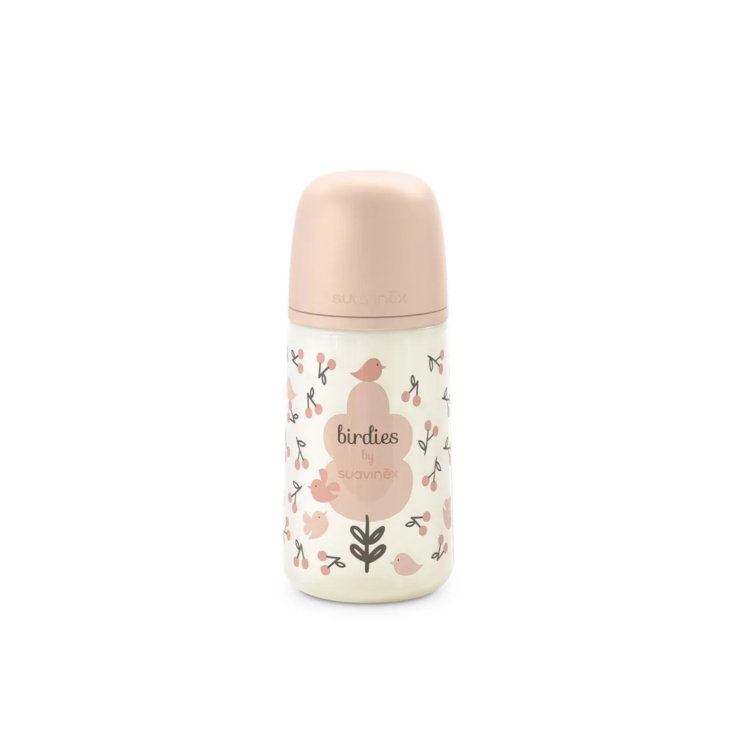 Suavinex Biberon Tétine Sxpro M Birdies Rose 270 ml