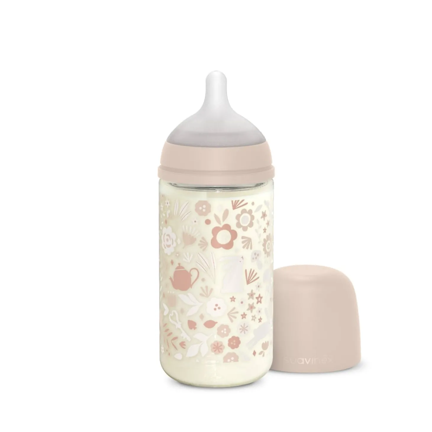 Suavinex Biberon Verre Tetine Sxpro Wond Rose 240 ml