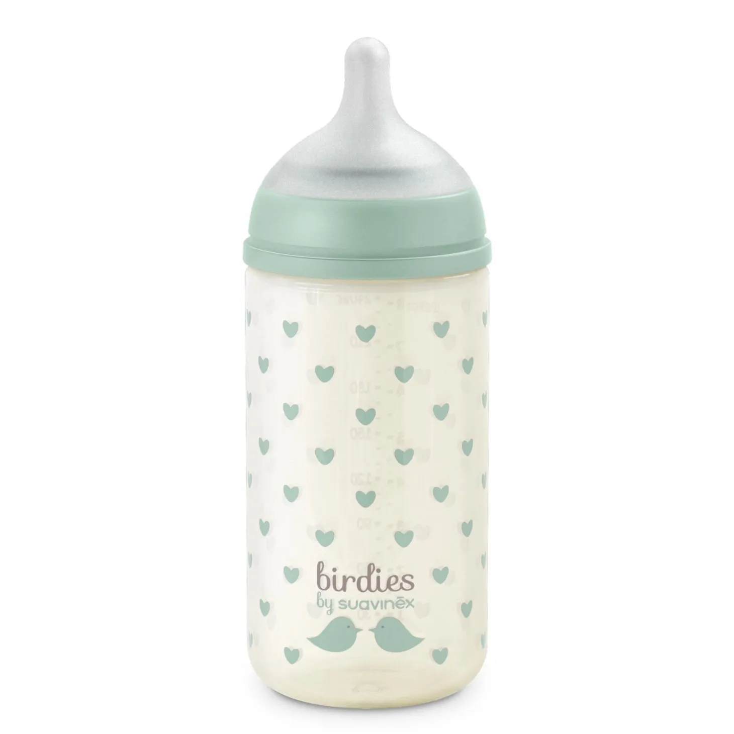 Suavinex Biberon Verre Tétine Sxpro S Birdies Vert 240 ml