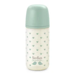 Suavinex Biberon Verre Tétine Sxpro S Birdies Vert 240 ml