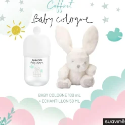 Suavinex                    Coffret peluche avec baby cologne    Blanc
