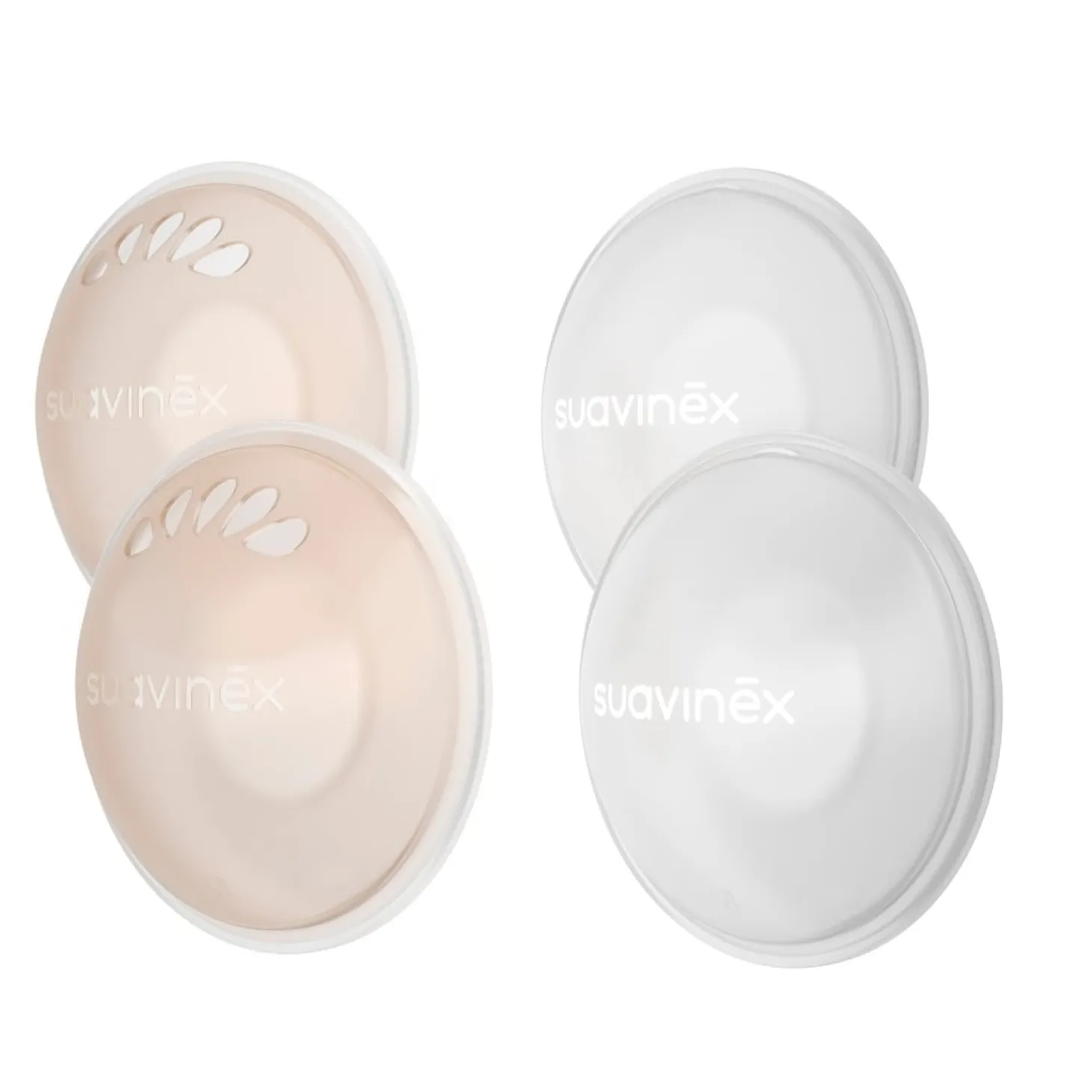 Suavinex 2 coupelles recueille lait + 2 coupelles protectrices