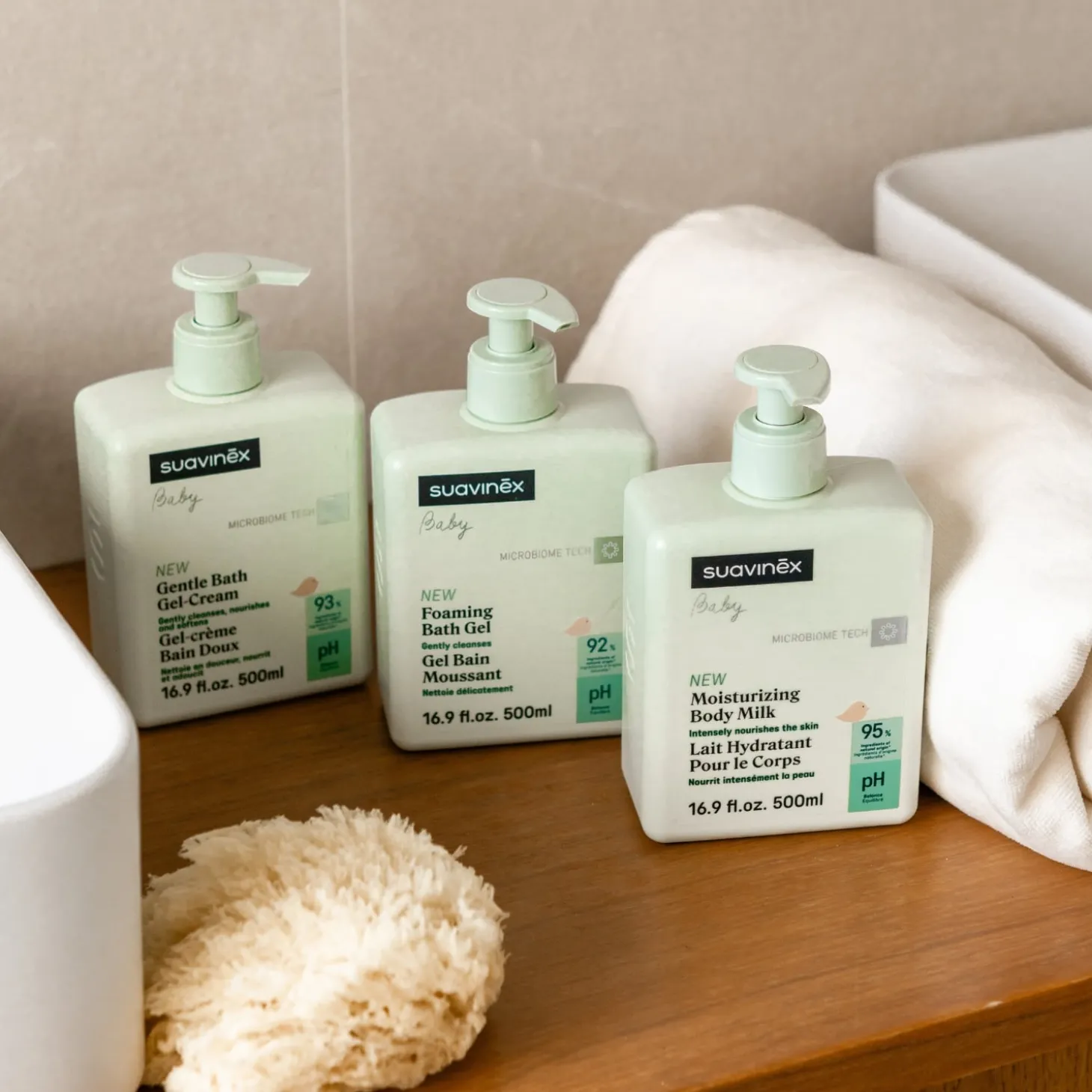 Suavinex Gel Creme Bain Doux Blanc 500 ml