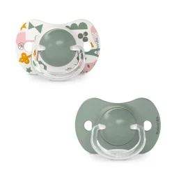 Suavinex                    Lot de 2 sucettes symetriques walk in the park    Vert