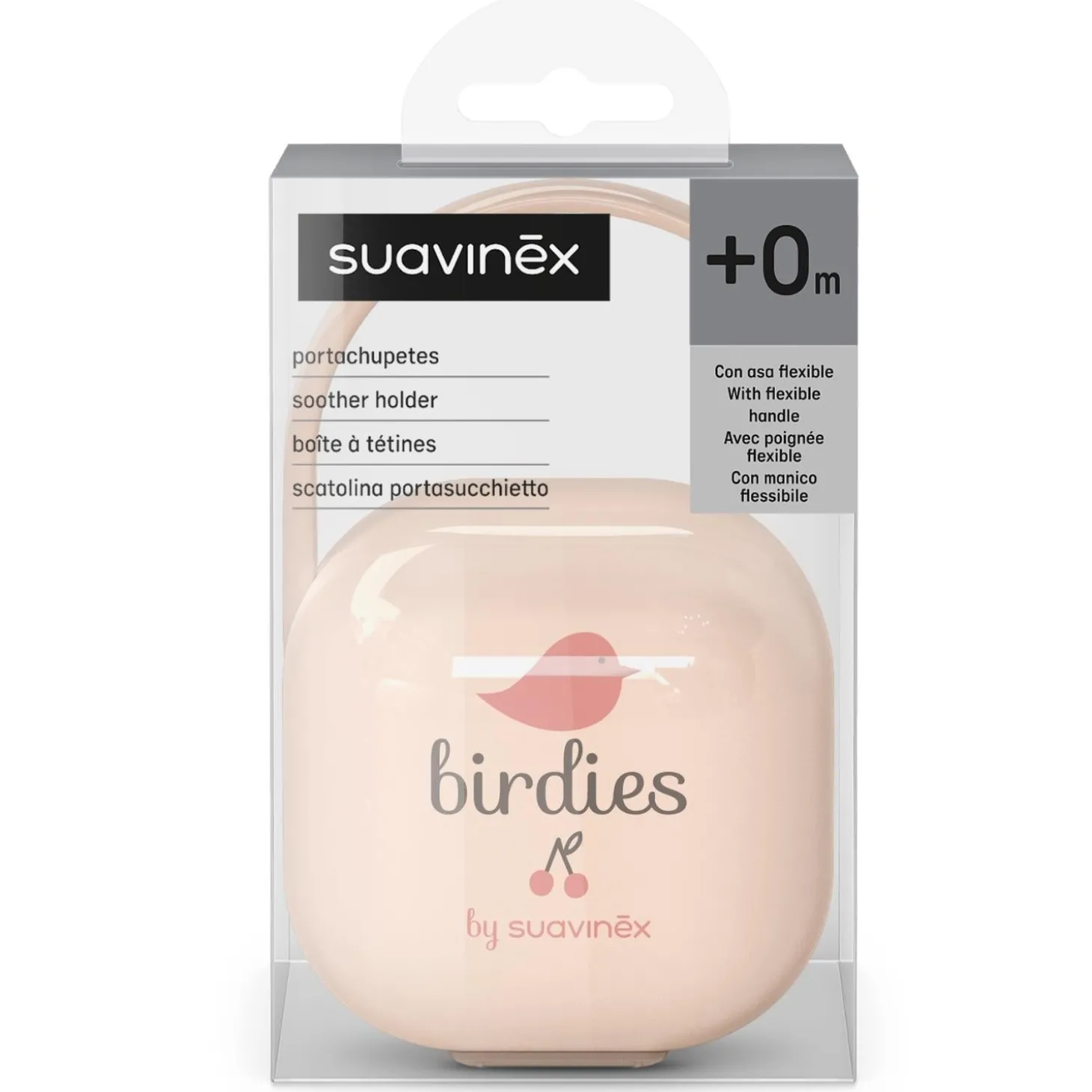Suavinex Porte-Sucette Birdies Rose