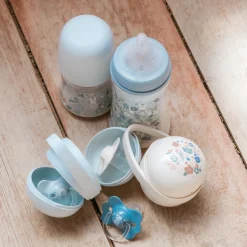 Suavinex Porte Sucette Duo Wonderland Lapin Bleu