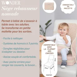 Suavinex Rehausseur Wonderland Lapin Rose