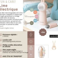 Suavinex                    Set Lime Électrique + Coupe-Ongles    Beige