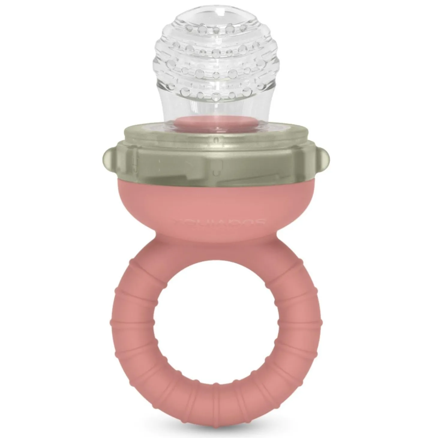 Suavinex Sucette grignoteuse anti-étouffement Rose 8 mois