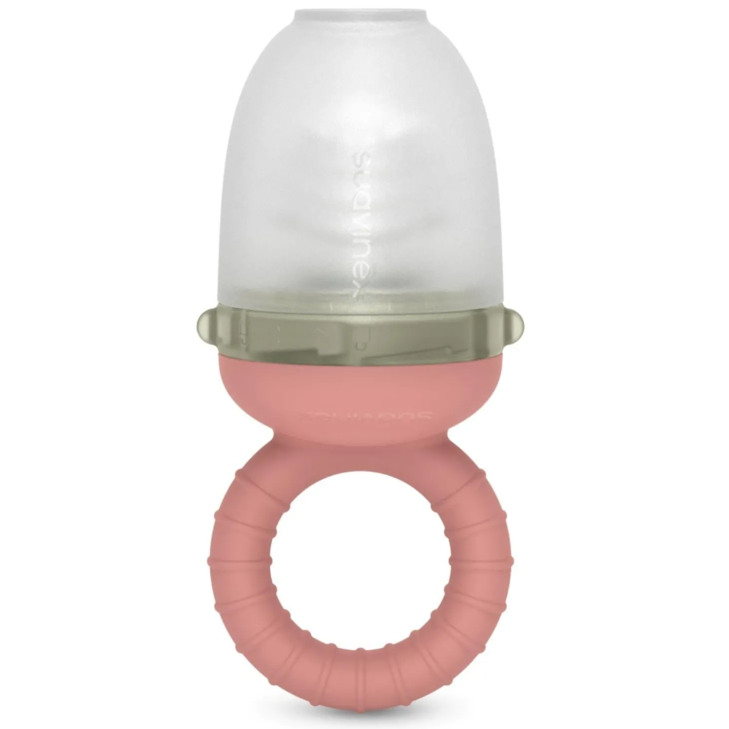 Suavinex Sucette grignoteuse anti-étouffement Rose 8 mois