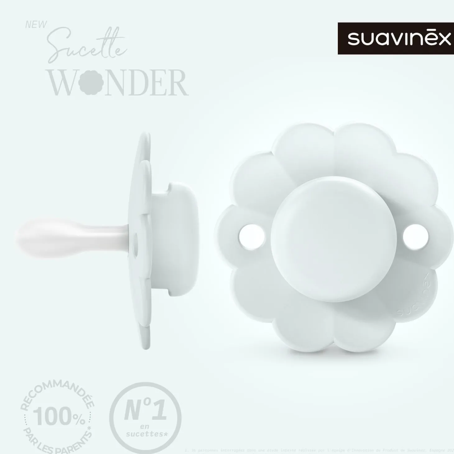 Suavinex Sucette reversible wonder Bleu 0-6 mois
