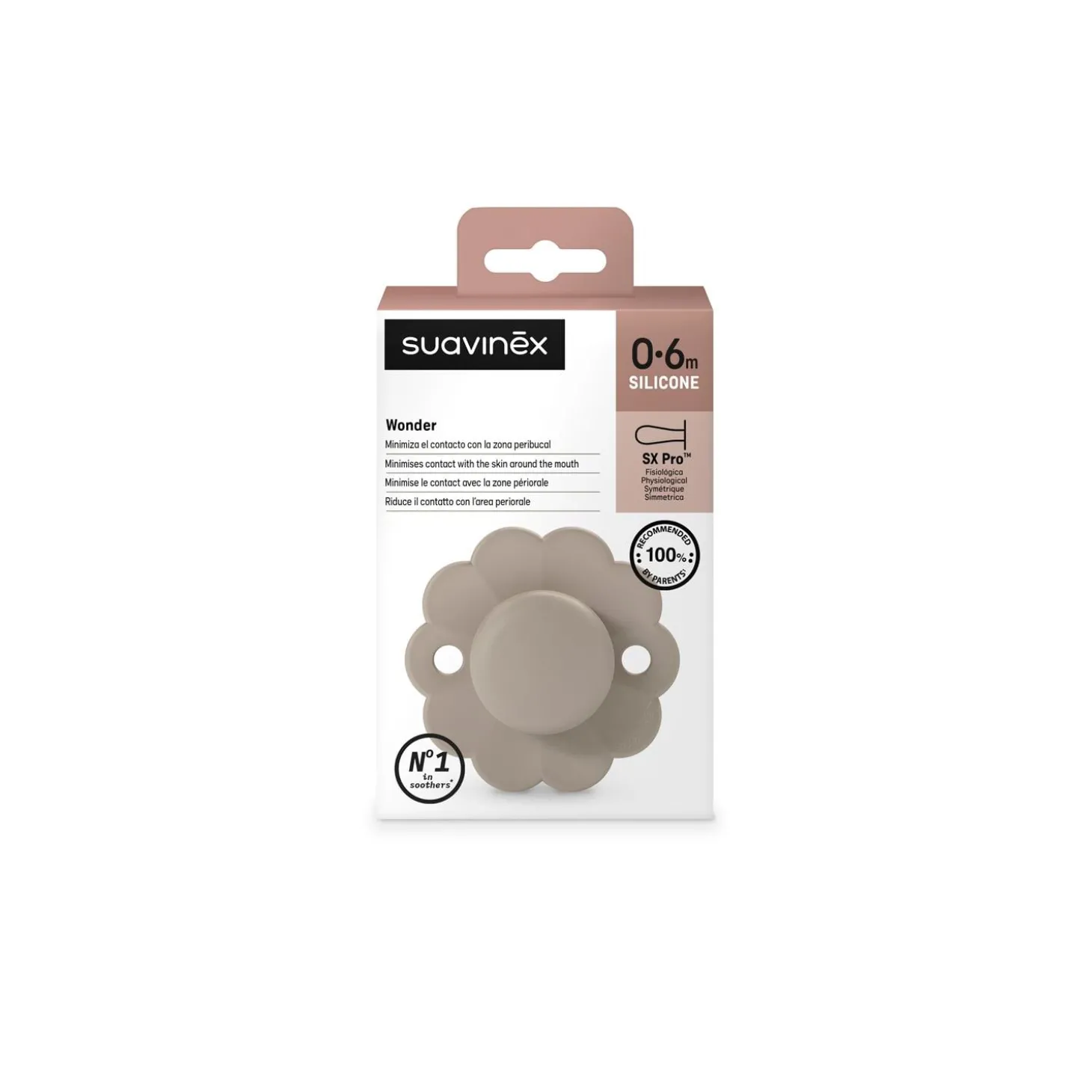 Suavinex Sucette reversible wonder Gray Clouds 0-6 mois