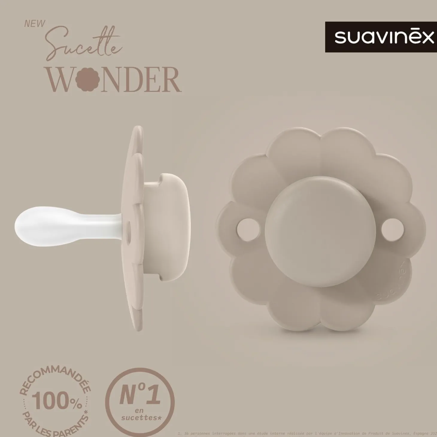 Suavinex Sucette reversible wonder Gray Clouds 0-6 mois