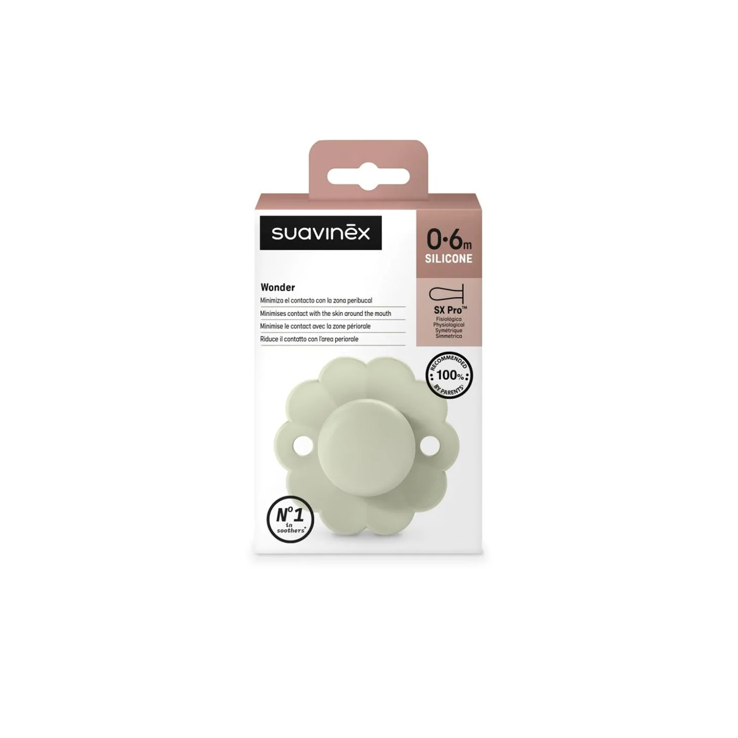 Suavinex Sucette reversible wonder Vert Clair 0-6 mois