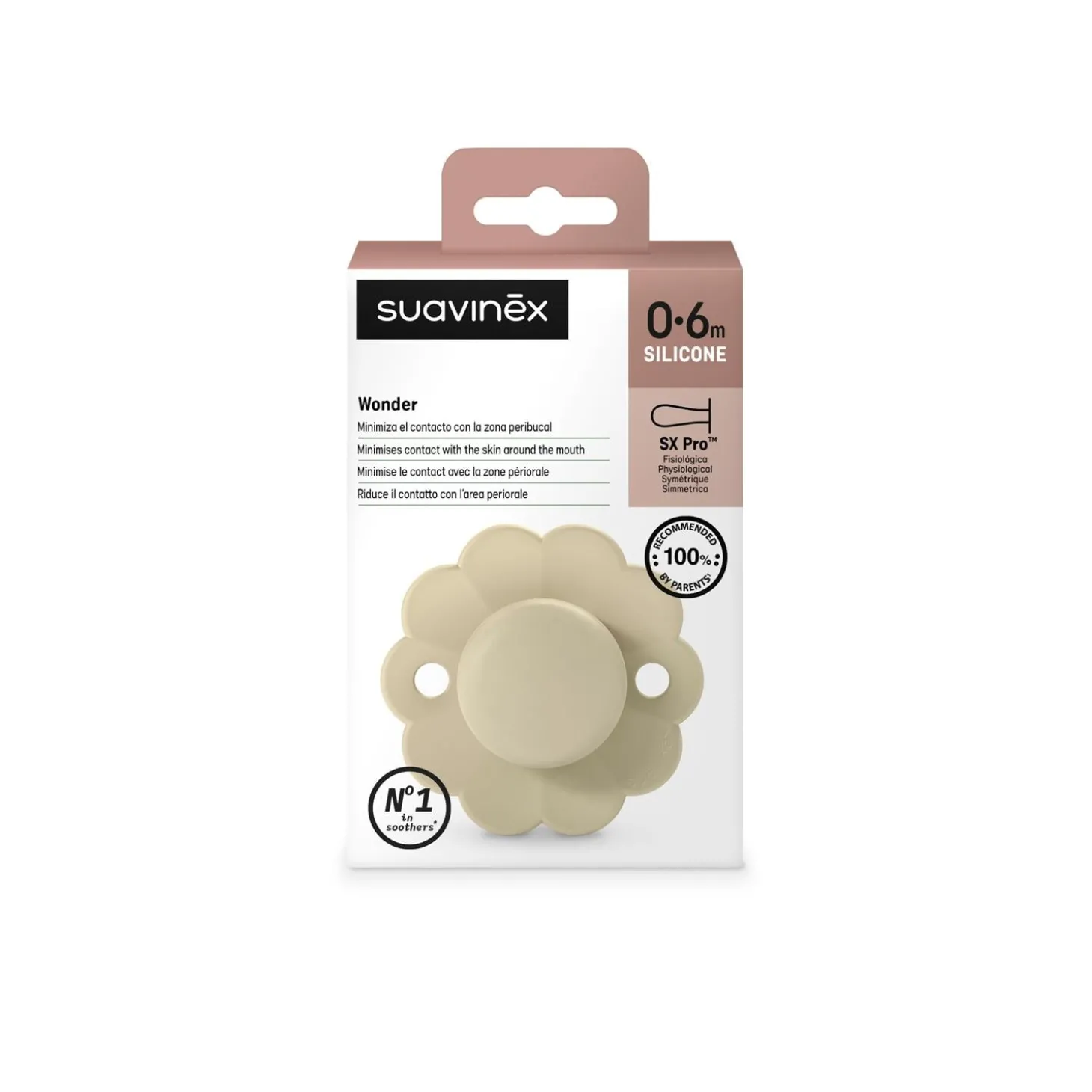 Suavinex Sucette reversible wonder Whitecap Gray 0-6 mois