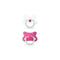 Suavinex 2 sucettes Night & Day réversible Lapin rose 2- 4 mois