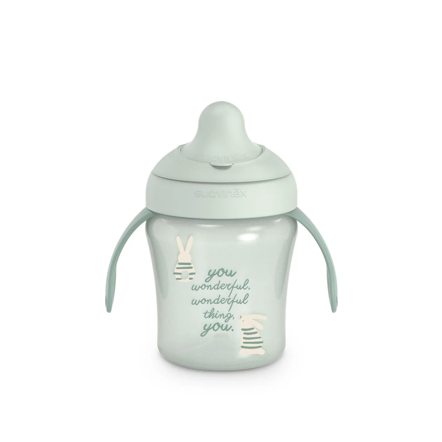 Suavinex Tasse Apprentissage Wonderland Lapin Vert 200 ml