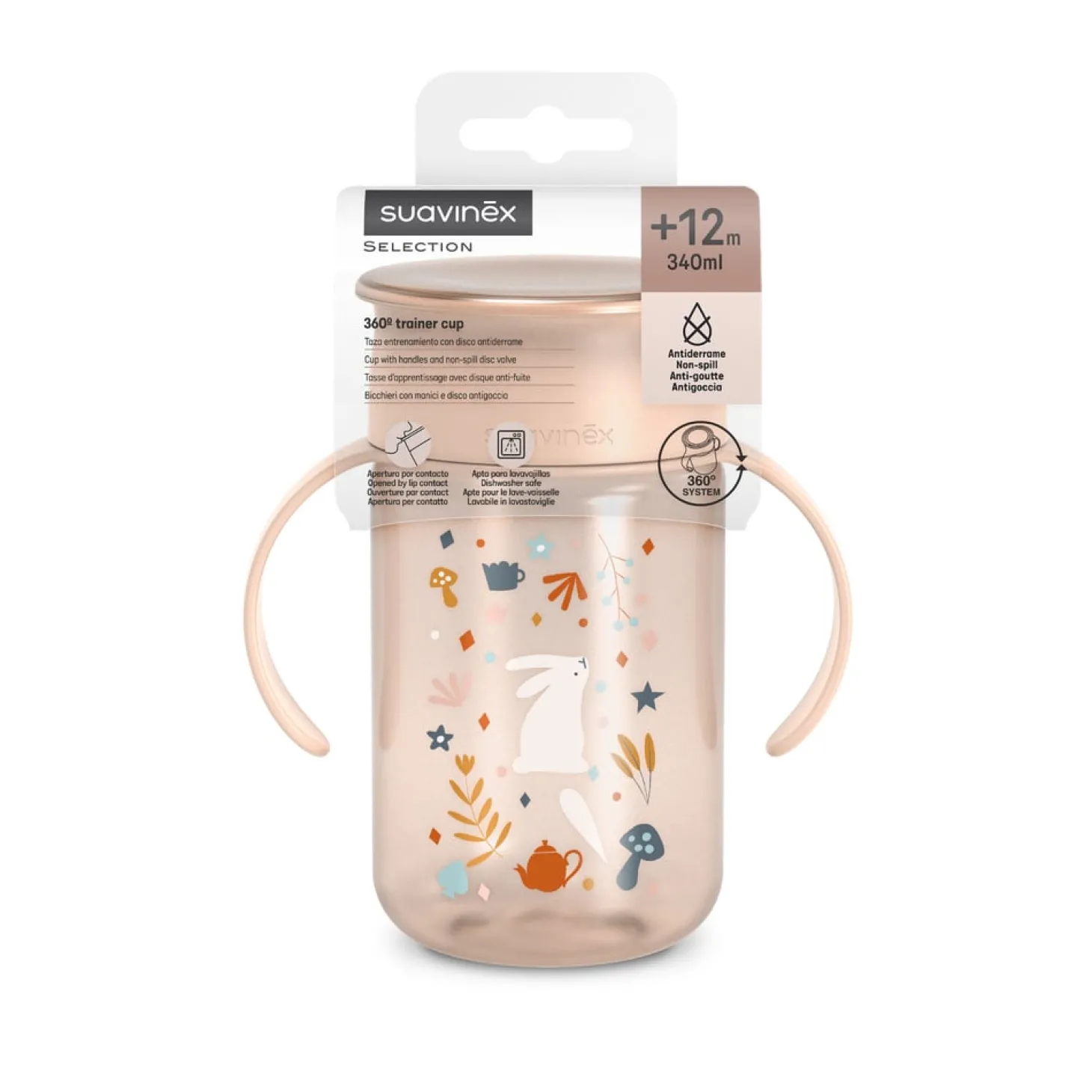 Suavinex Tasse 360° Wond Rose 340 ml