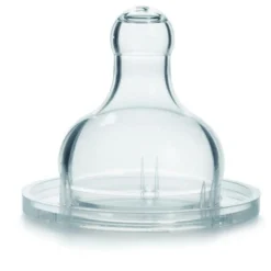 Suavinex                    2 tétines bout rond silicone débit lent 0+