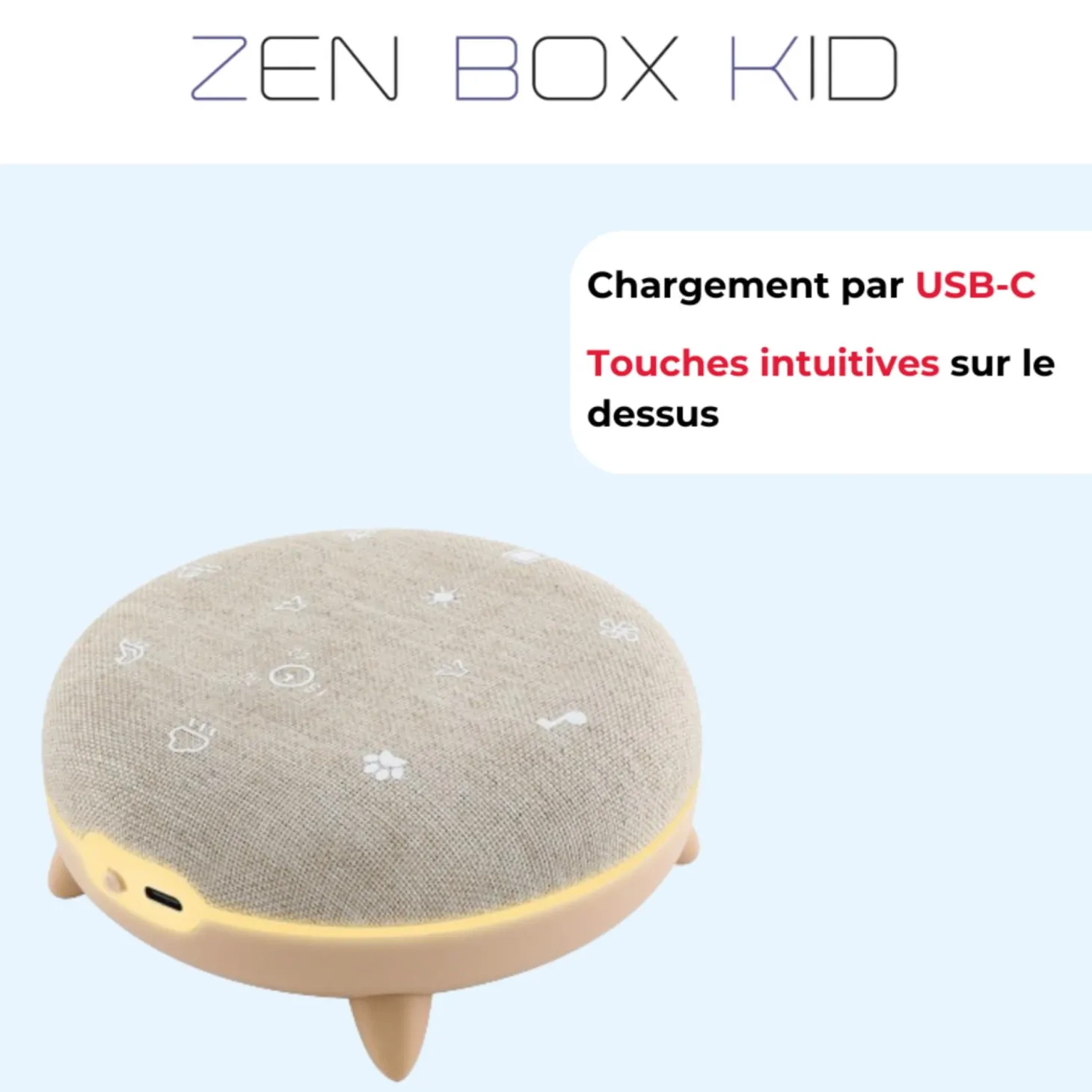 Terraillon Veilleuse Zen box kid Beige