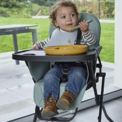 Thermobaby                    Assiette compatimentée silicone    Jaune Miel