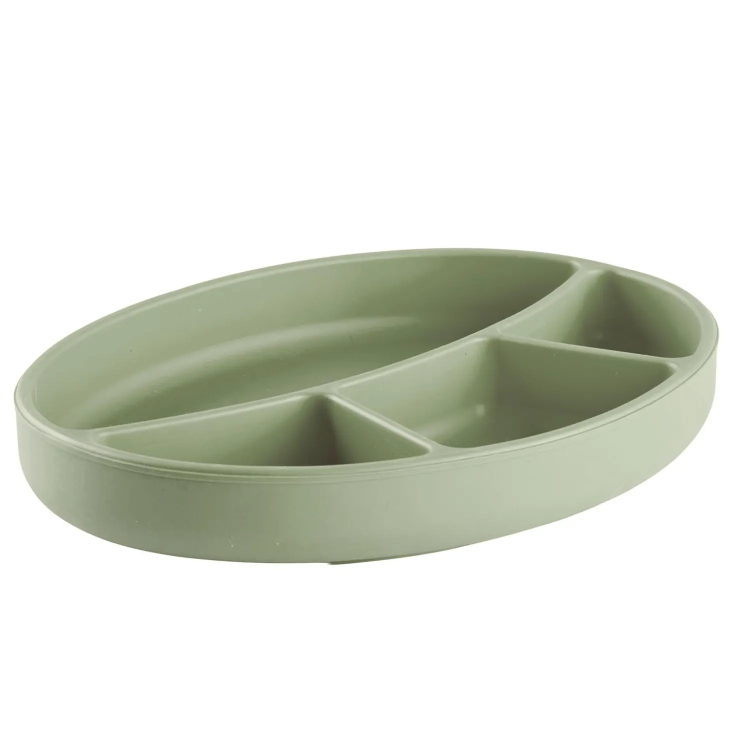 Thermobaby Assiette compatimentée silicone Vert Cactus
