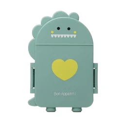 Thermobaby Boîte à goûter Dino Vert sauge