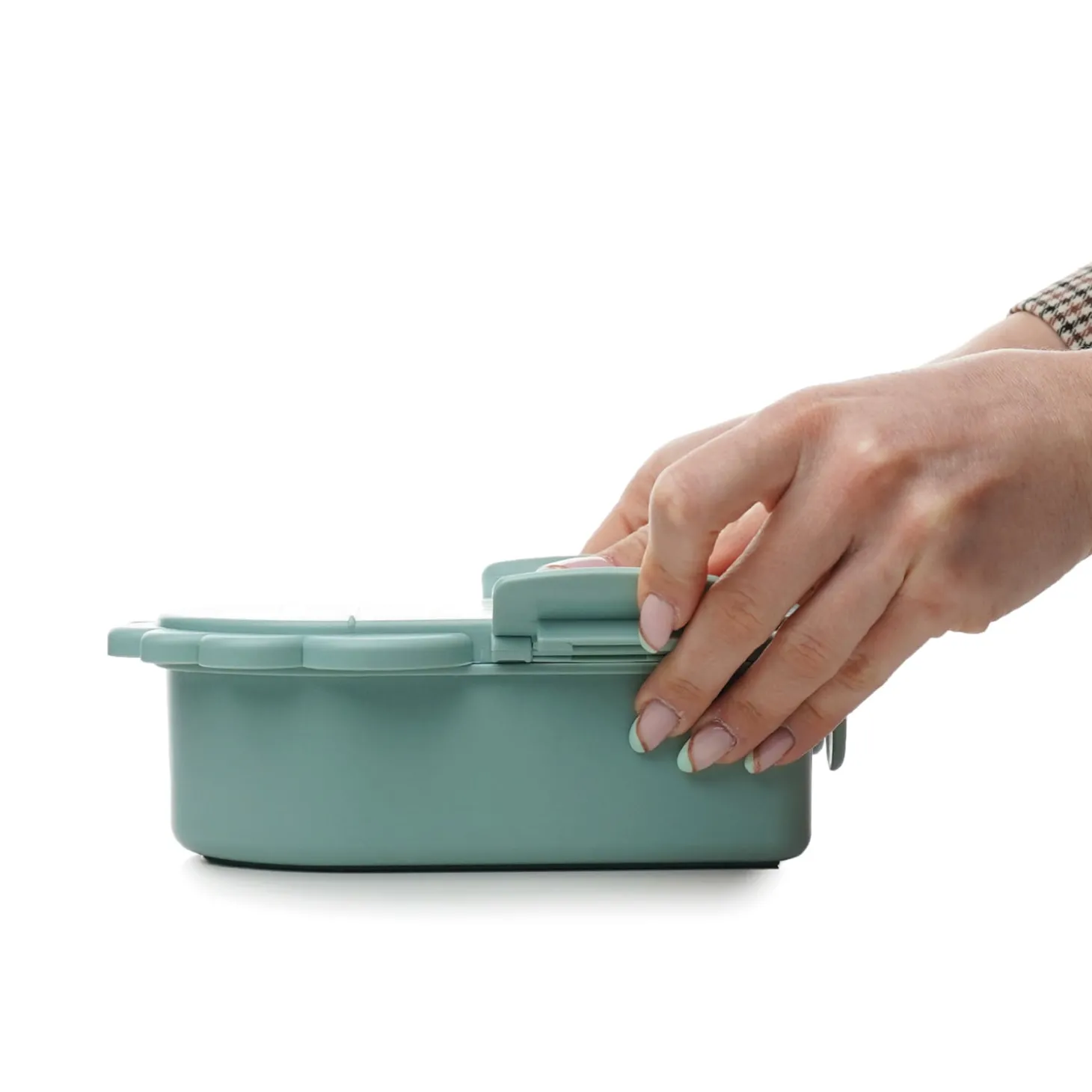 Thermobaby Boîte à goûter Dino Vert sauge