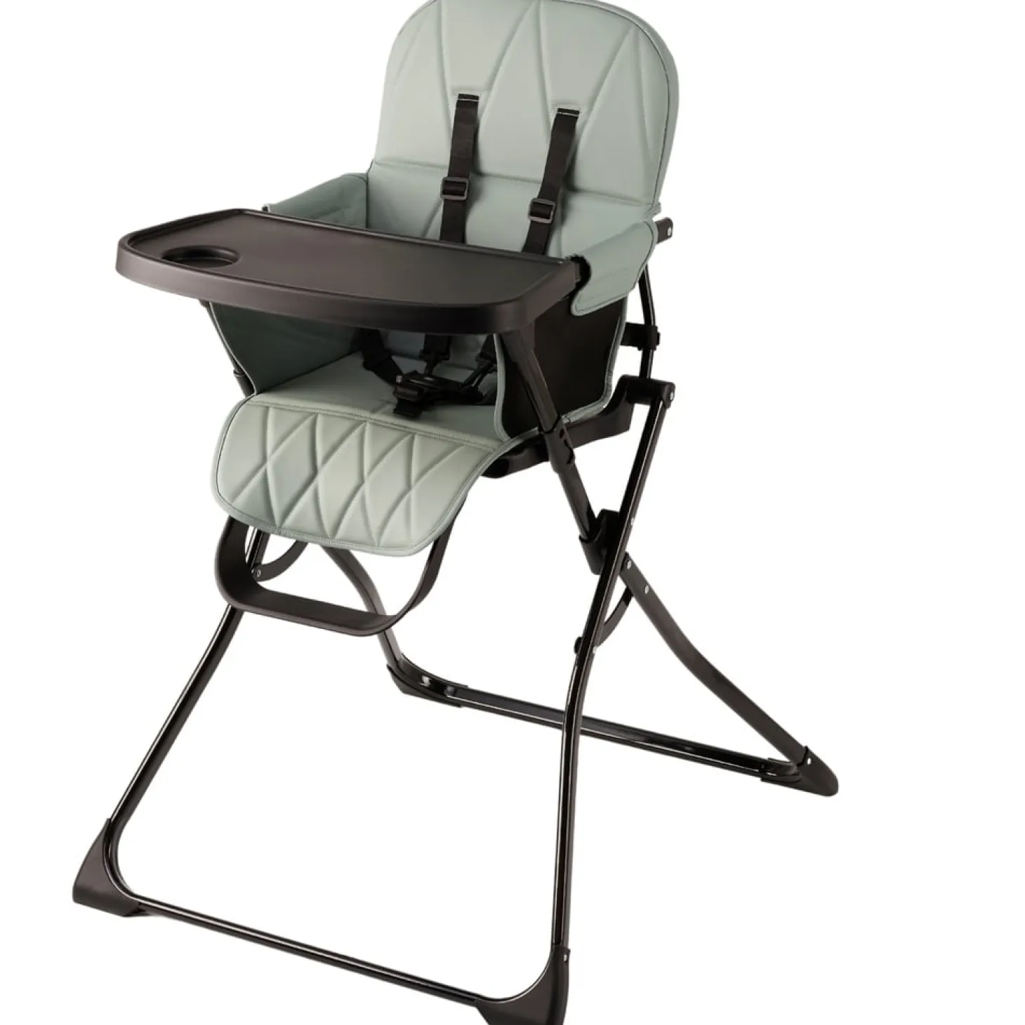 Thermobaby Chaise haute pliable handy Noir Et Vert Sauge