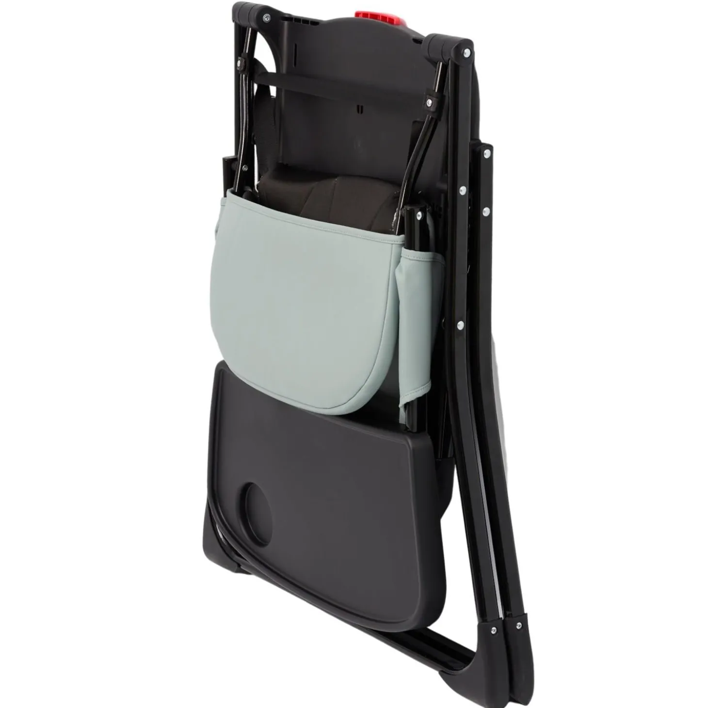 Thermobaby Chaise haute pliable handy Noir Et Vert Sauge