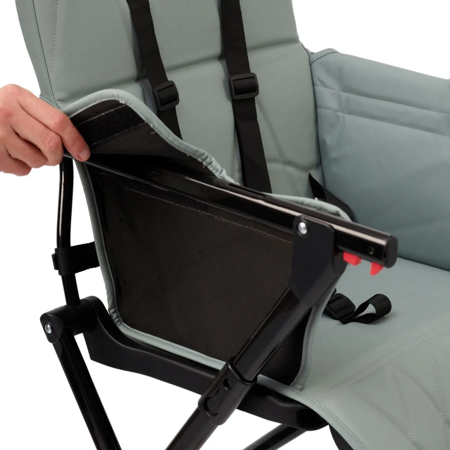 Thermobaby Chaise haute pliable handy Noir Et Vert Sauge