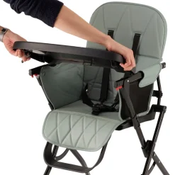Thermobaby Chaise haute pliable handy Noir Et Vert Sauge