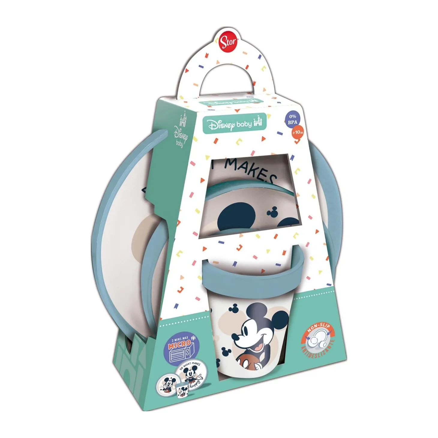 Thermobaby Coffret Repas 3 Pièces Mickey Bleu