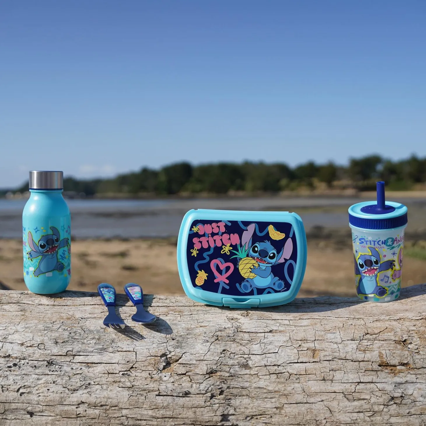 Thermobaby Gourde Lilo et Stitch Bleu 430 ml