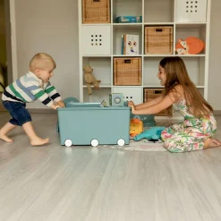 Thermobaby Grand coffre de rangement Playbox Vert Azur