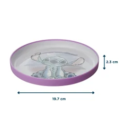 Thermobaby Grande assiette antidérapante Lilo et Stitch Violet