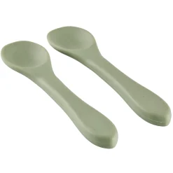 Thermobaby Lot de 2 cuillères silicone Jaune Miel