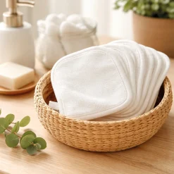 Thermobaby                    Lot de 6 lingettes lavables    Blanc