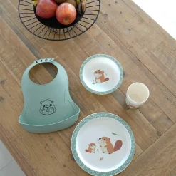 Thermobaby                    Mon Premier Coffret Repas Micro-Ondes Castor    Vert Sauge