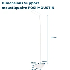 Thermobaby                    Moustiquaire et support à fixer Posi Moustik    Blanc