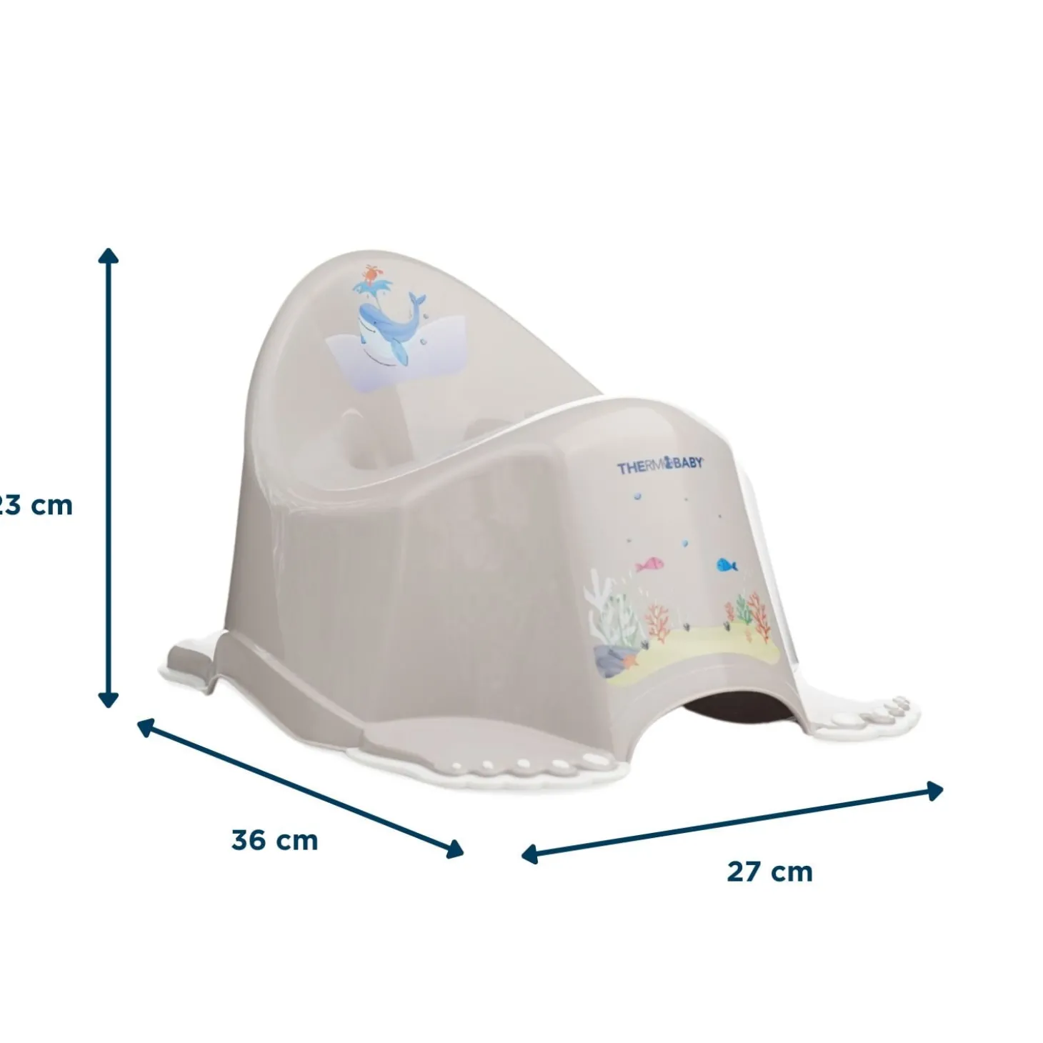 Thermobaby Pot antidérapant Yoopi Gris Velours