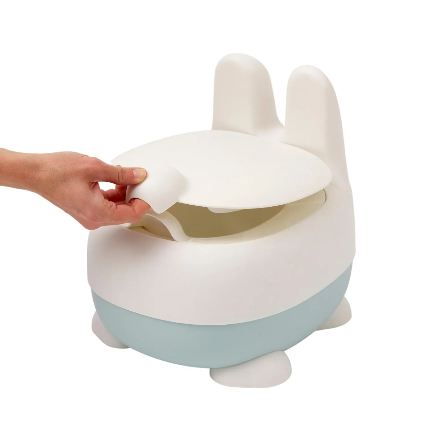 Thermobaby Pot ludique Lapin Blanc Et Vert Sauge