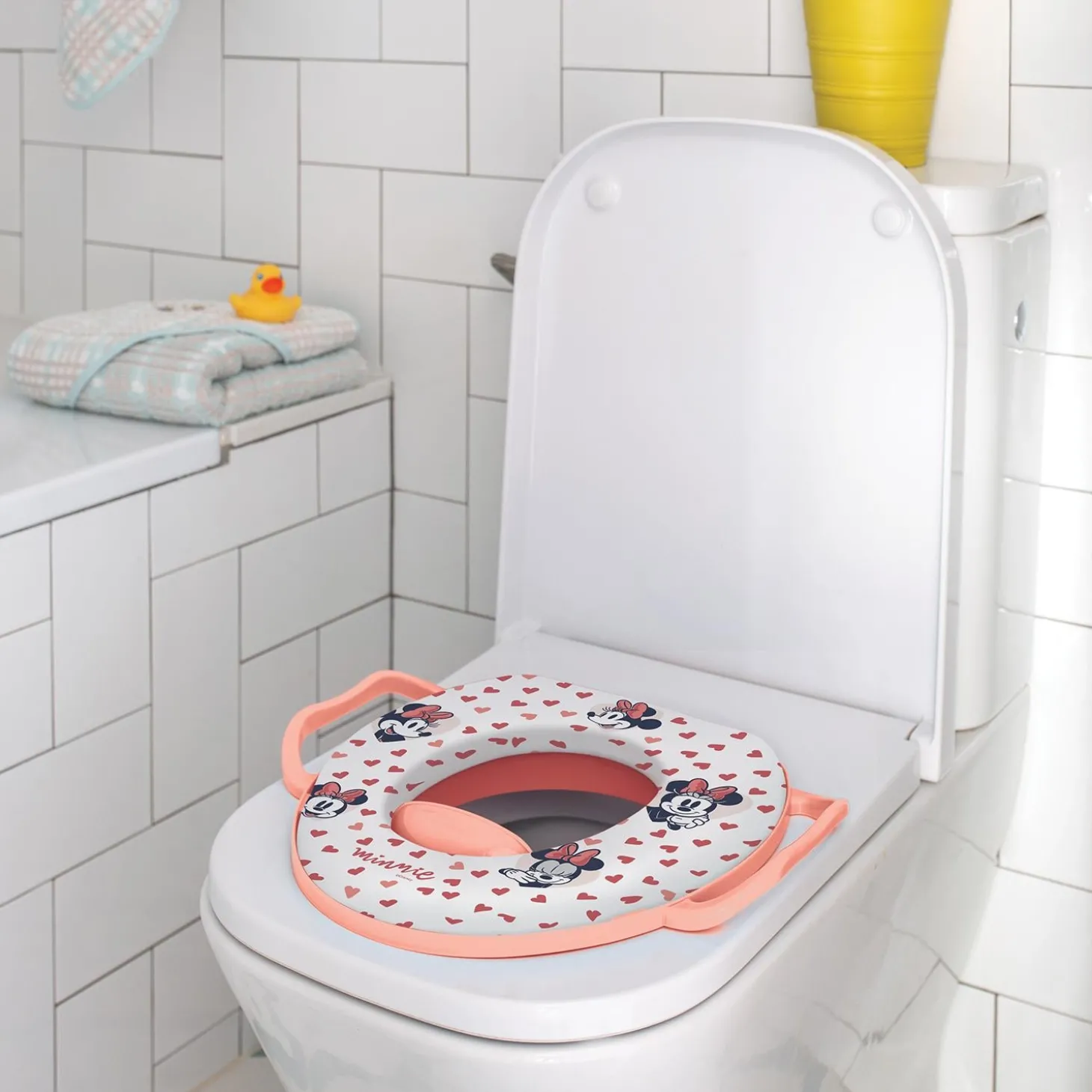 Thermobaby Réducteur WC Confort avec poignées Minnie Rose