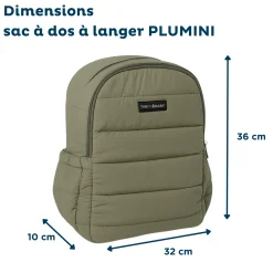Thermobaby Sac à dos à langer Plumini Vert Cactus