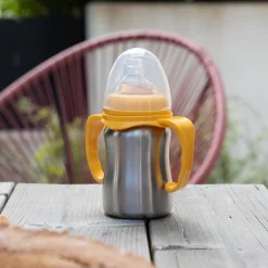 Thermobaby Tasse Apprentissage Inox Jaune Mangue 180 ml